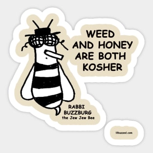 rabbi buzzburg one Sticker